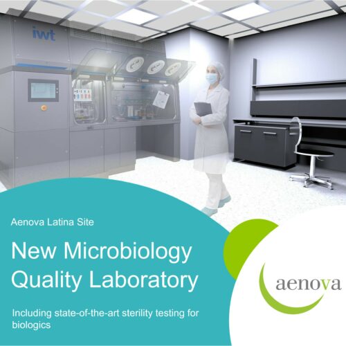 Neues 800 m² Mikrobiologie-Qualitätslabor ergänzt sterile Kapazitäten am Aenova Standort Latina