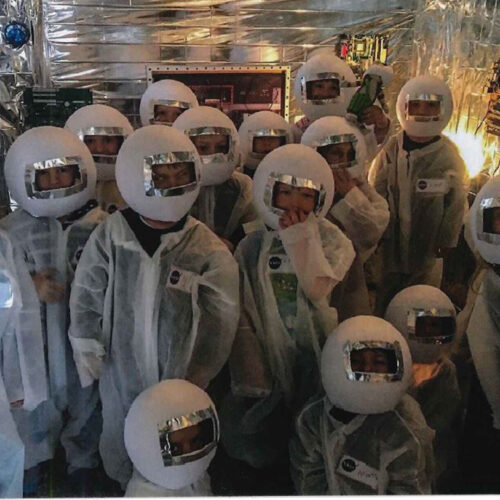 Space project in kindergarten: Little astronauts travel into space