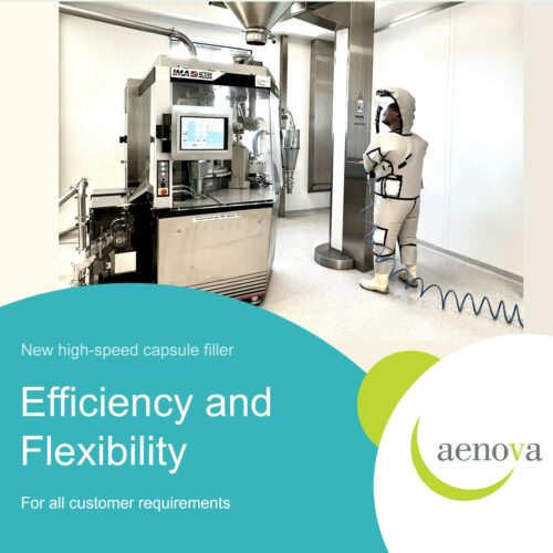 Aenova successfully expands capsule filling capacity