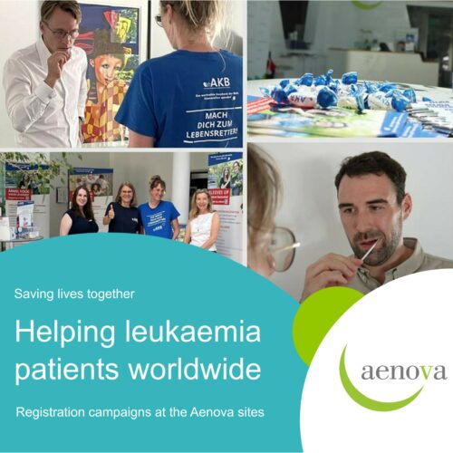 „Gemeinsam Leben retten.“ Gruppenweite Registrierungskampagne bei Aenova