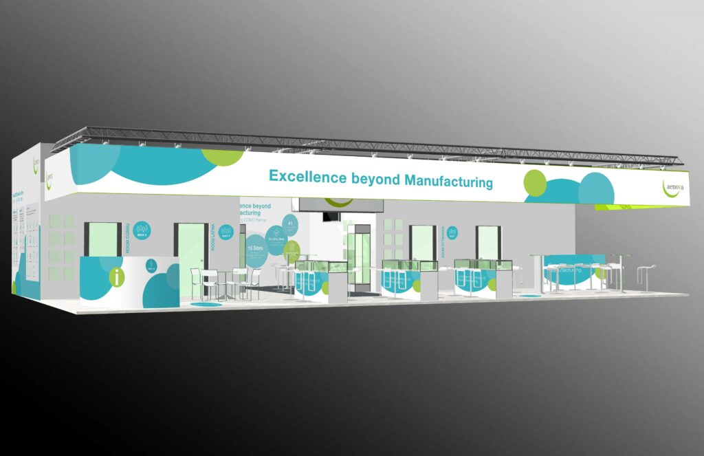 Mockup Aenova booth CPhI worldwide 2021
