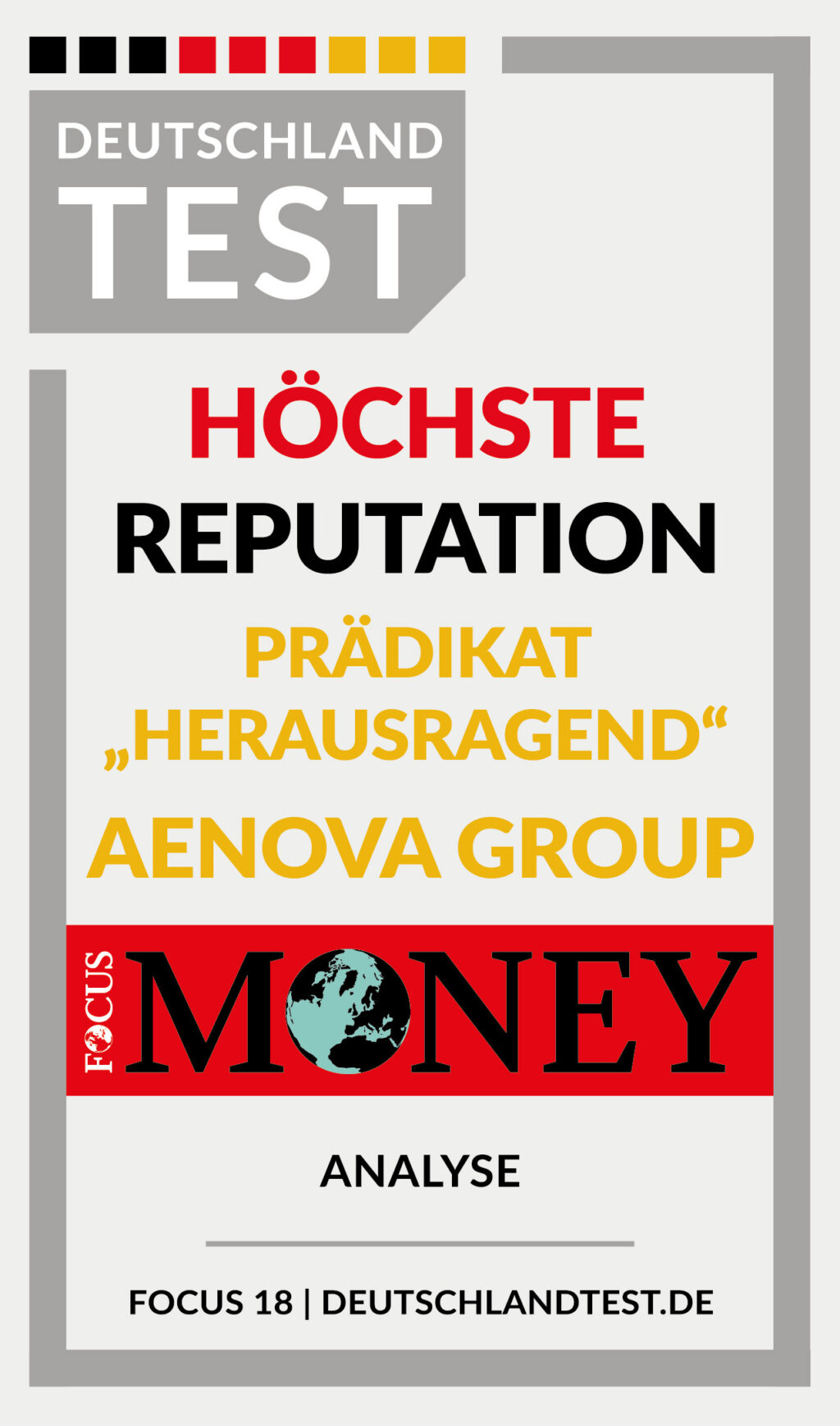 Focus Money Auszeichnung für Aenova